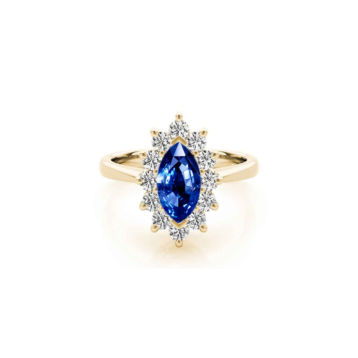 The Hadley Marquise Sapphire Engagement Ring - Lisa Robin