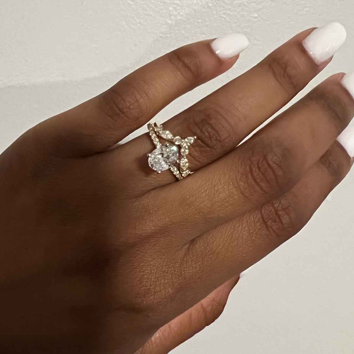 The Jaden Marquise Diamond Chevron Ring | Lisa Robin