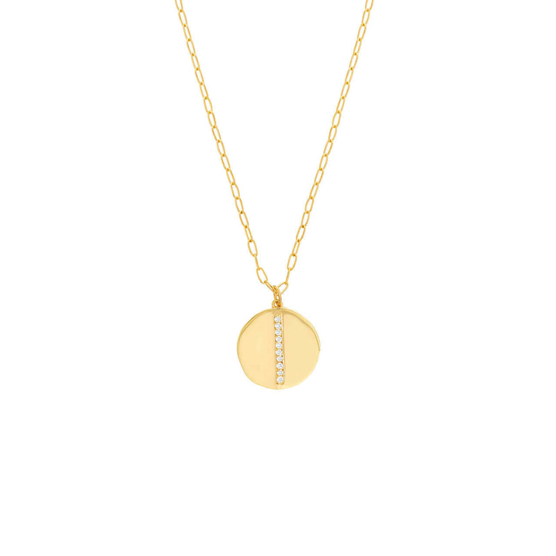 Gold Diamond Medallion Necklace | Lisa Robin