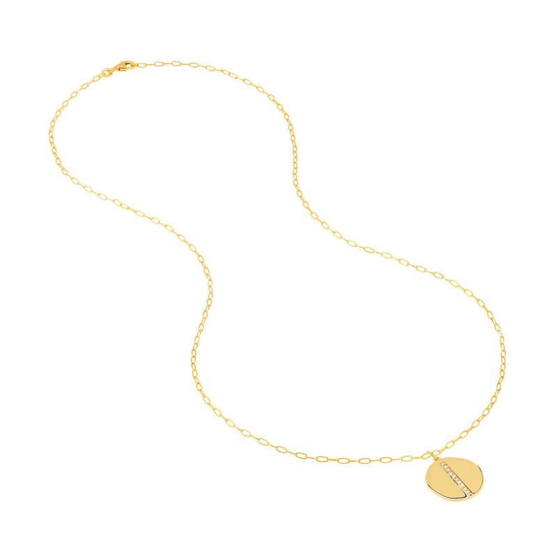 Gold Diamond Medallion Necklace | Lisa Robin