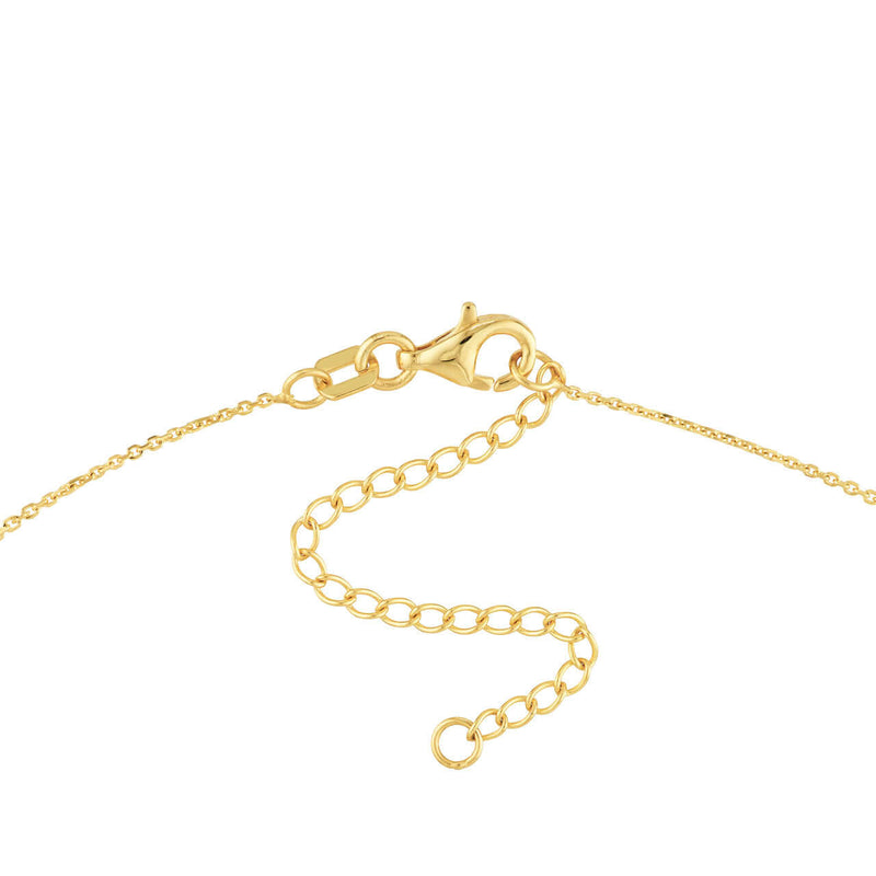 Diamond Rimmed Gold Disc Necklace | Lisa Robin