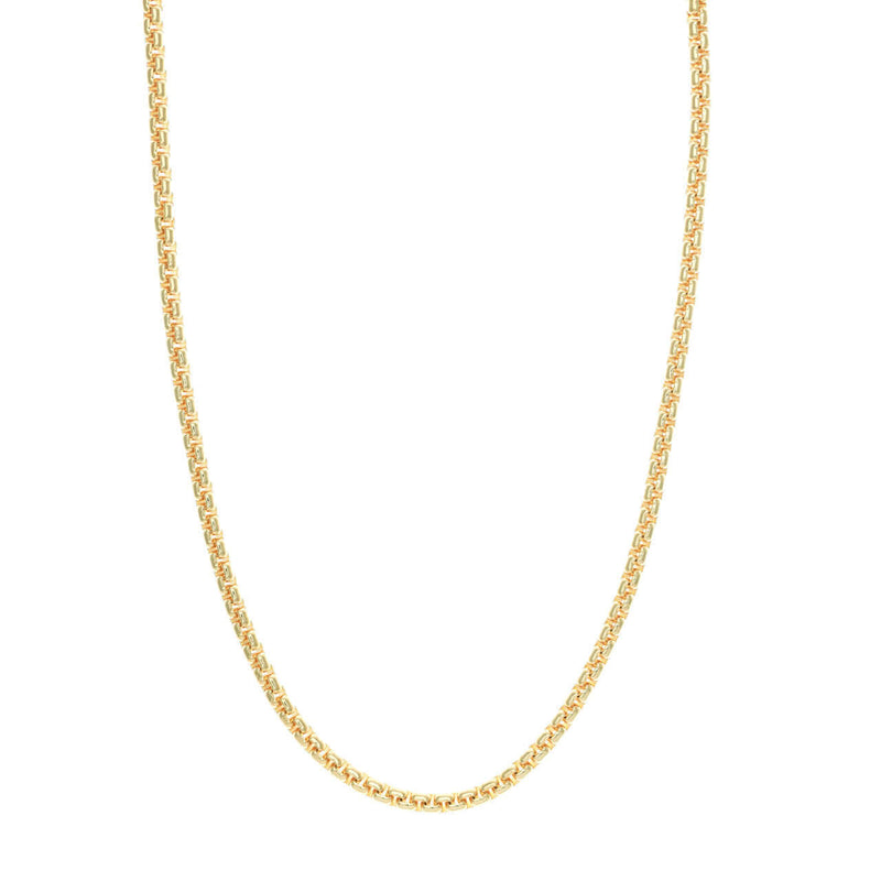 Solid Gold Venetian Box Chain - Lisa Robin