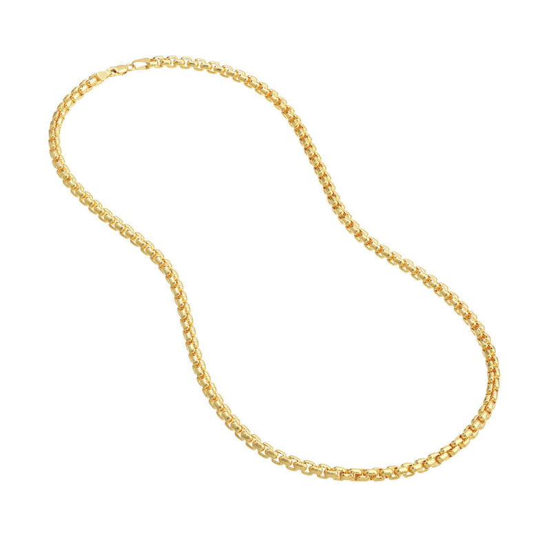 Solid Gold Venetian Box Chain - Lisa Robin