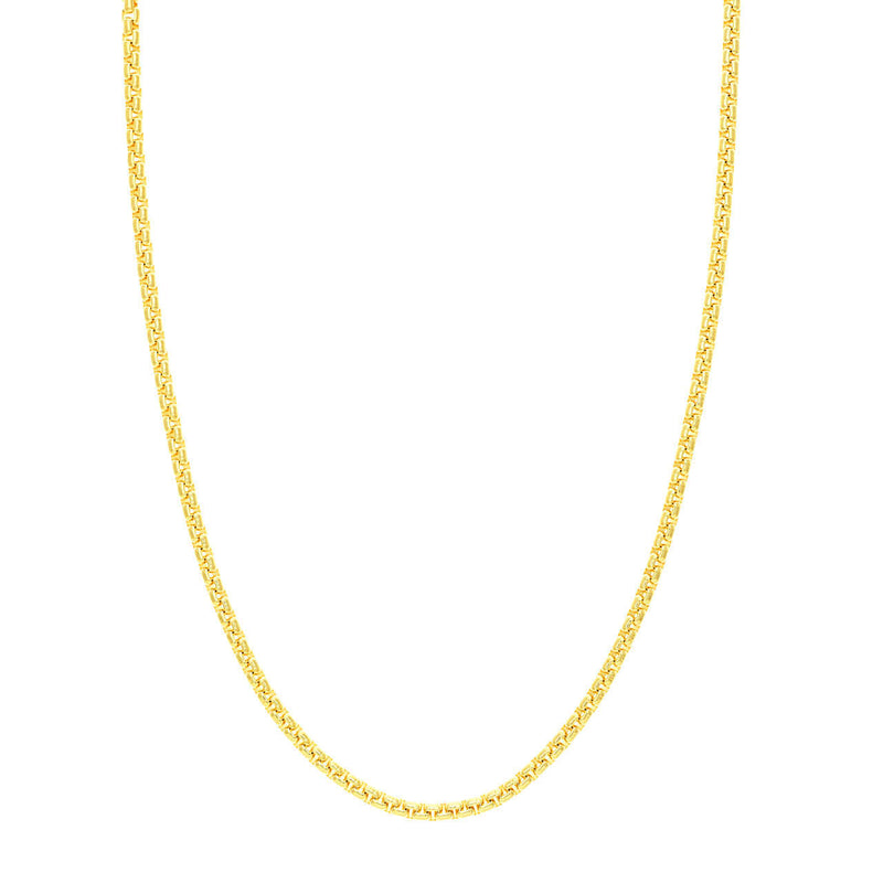 Solid Gold Venetian Box Chain - Lisa Robin