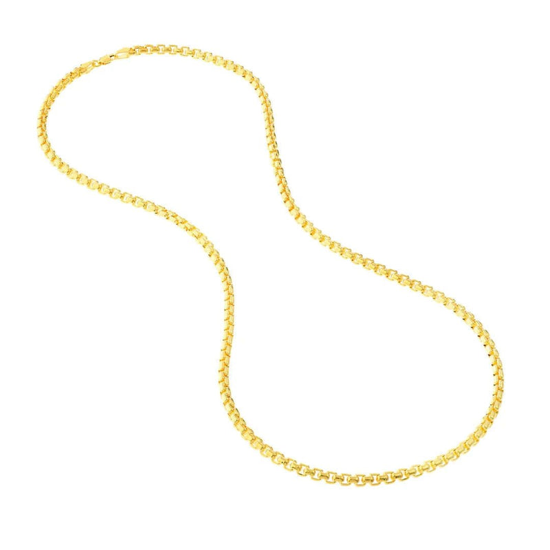 Solid Gold Venetian Box Chain - Lisa Robin