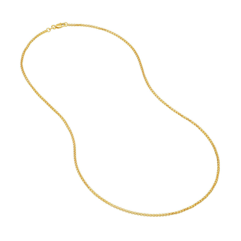 Solid Gold Venetian Box Chain - Lisa Robin