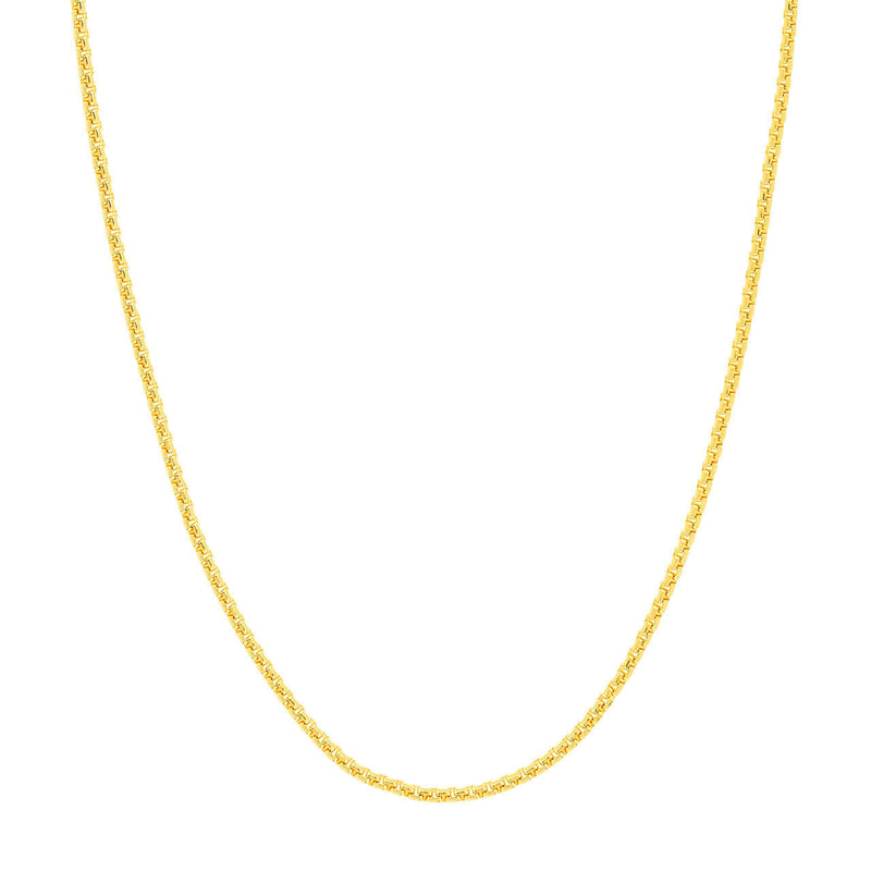 Solid Gold Venetian Box Chain - Lisa Robin