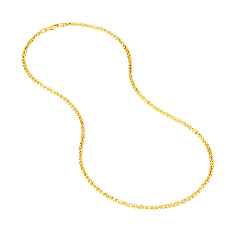 Solid Gold Venetian Box Chain - Lisa Robin