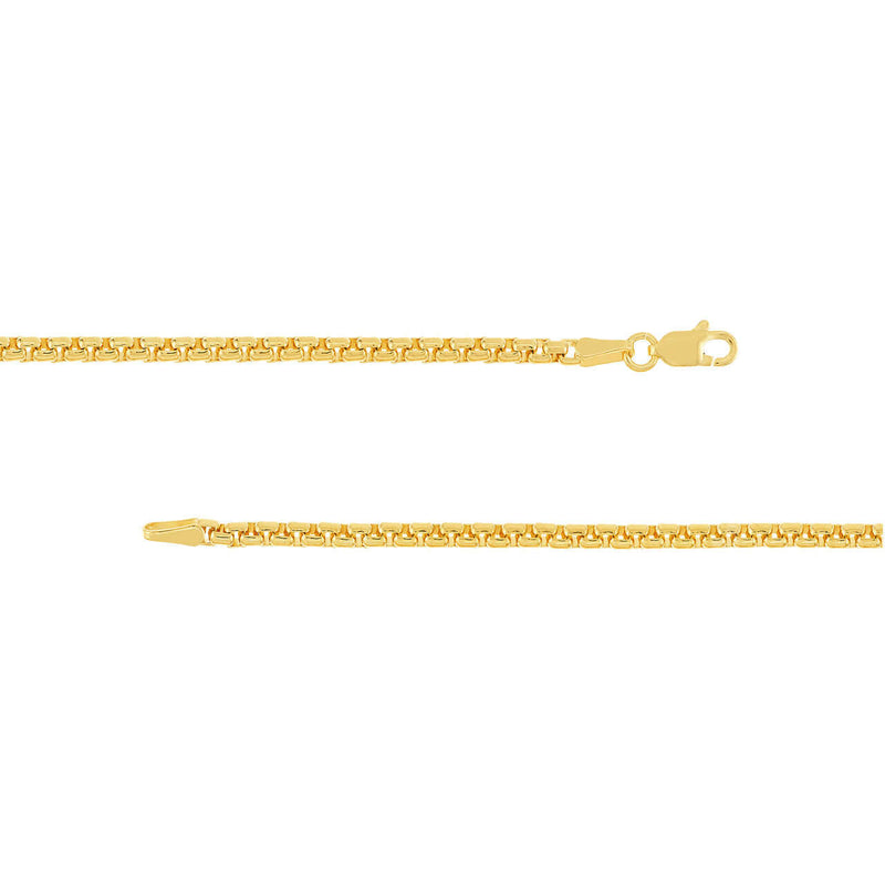 Solid Gold Venetian Box Chain - Lisa Robin