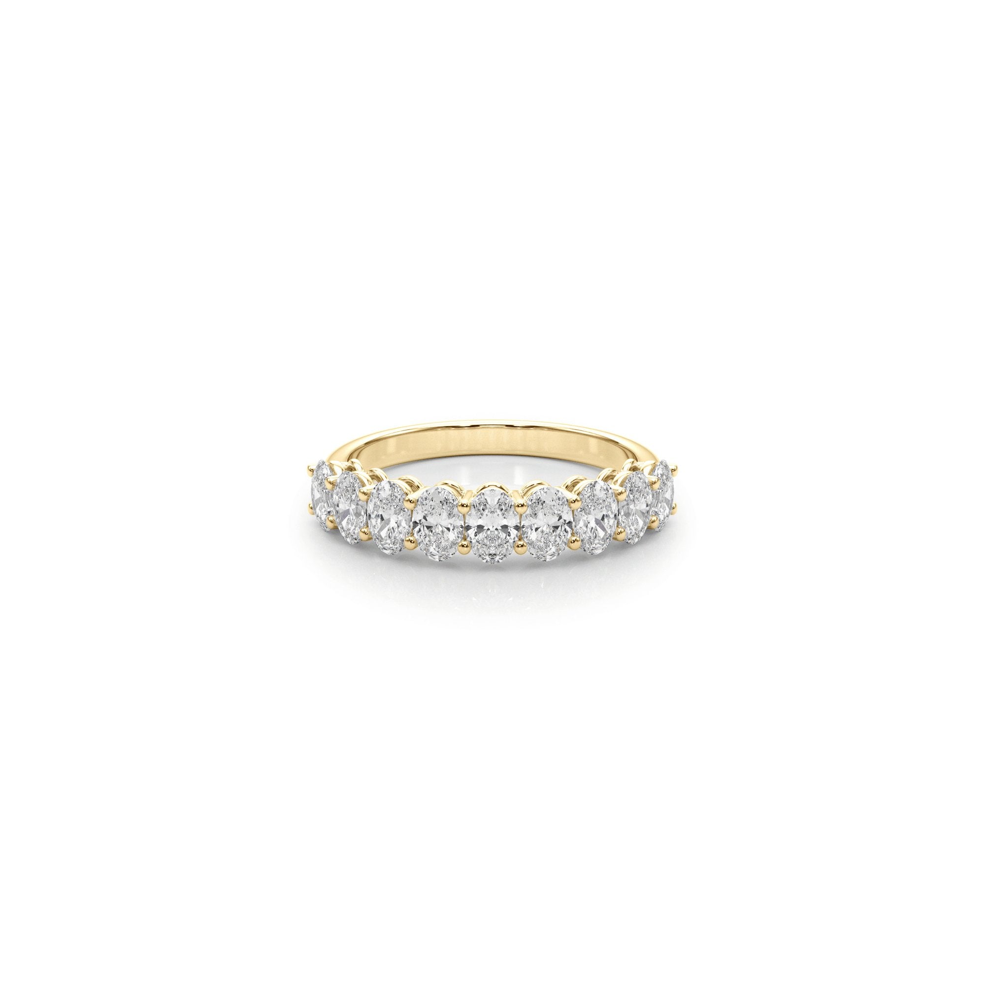 The Harper 7 Stone Oval Diamond Wedding Ring - Lisa Robin