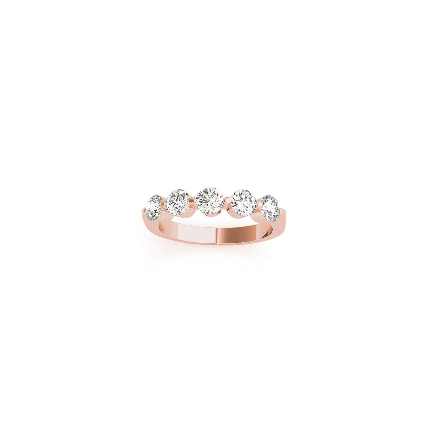 The Teagan Five Stone Diamond Wedding Ring - Lisa Robin