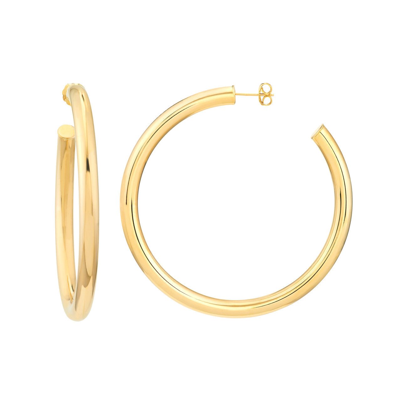 Bold Gold Hoop Earrings - Lisa Robin