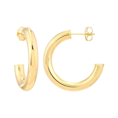 Bold Gold Hoop Earrings - Lisa Robin
