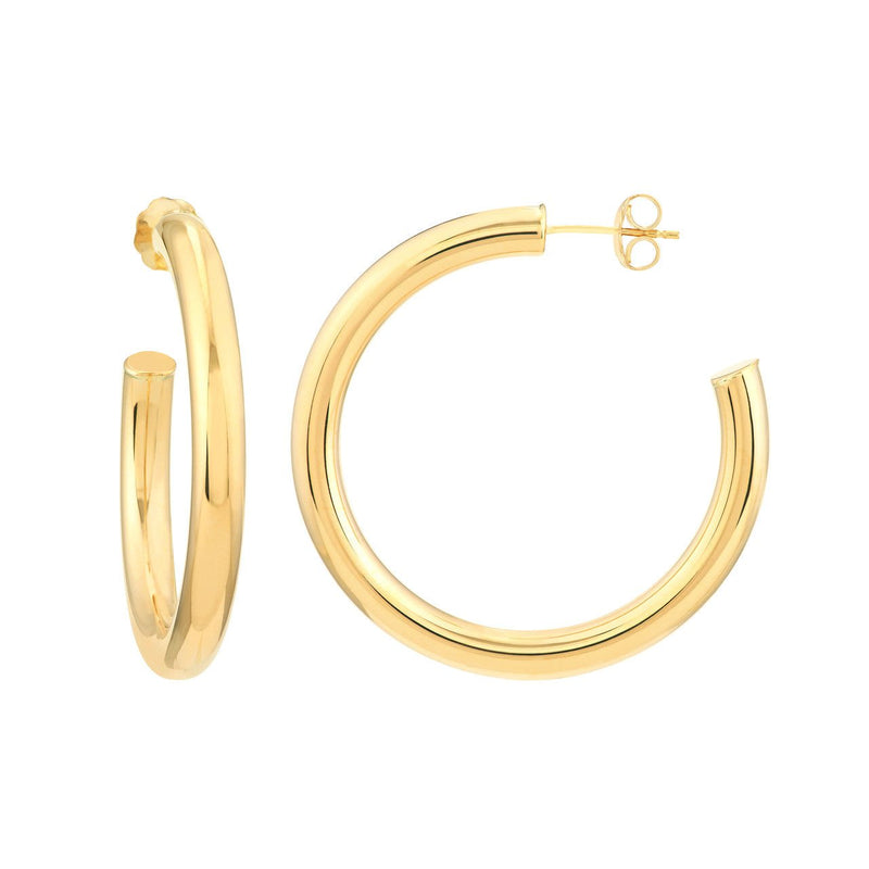 Bold Gold Hoop Earrings - Lisa Robin