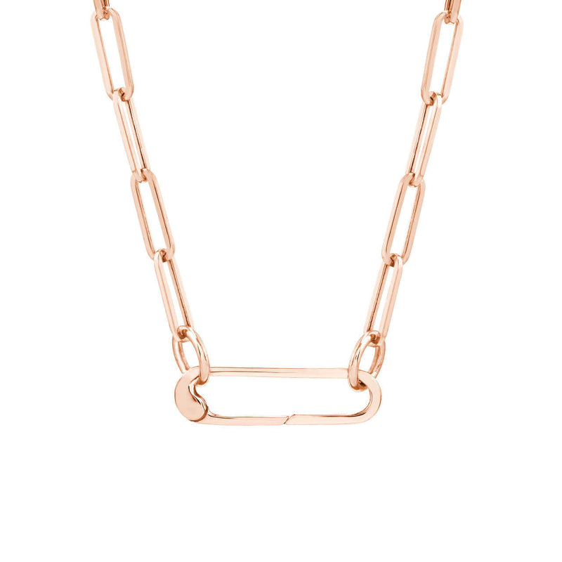 Oval Push Lock Necklace | Lisa Robin