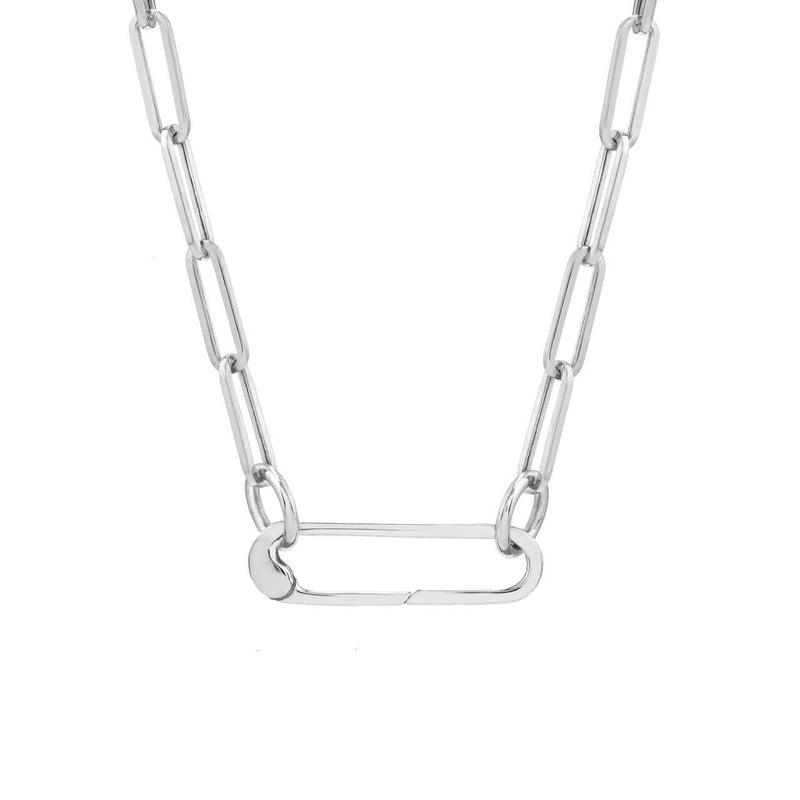 Oval Push Lock Necklace | Lisa Robin