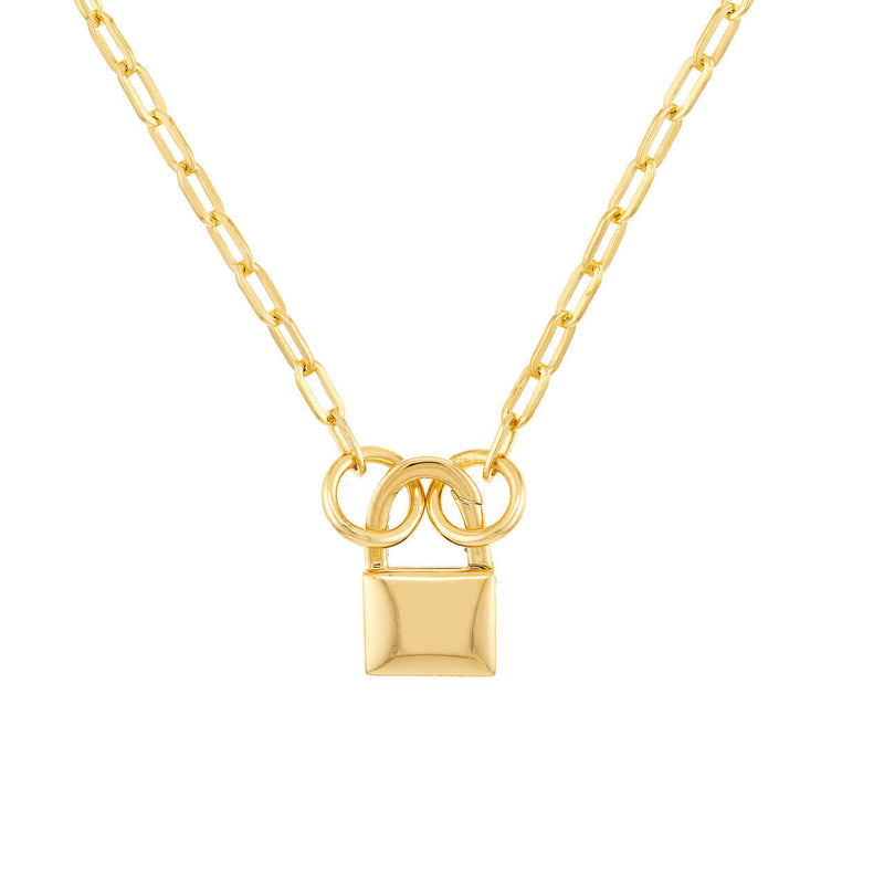 Padlock Push Lock Necklace | Lisa Robin