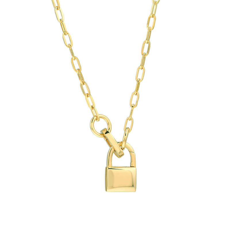 Oval Push Lock Necklace | Lisa Robin