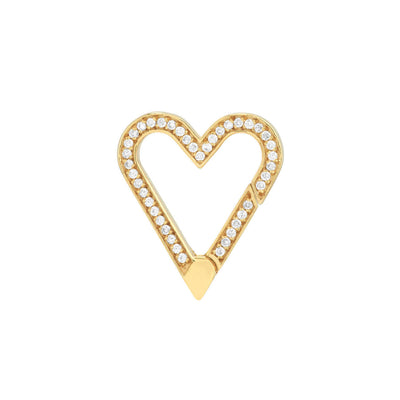 Diamond Heart Lock Necklace | Lisa Robin