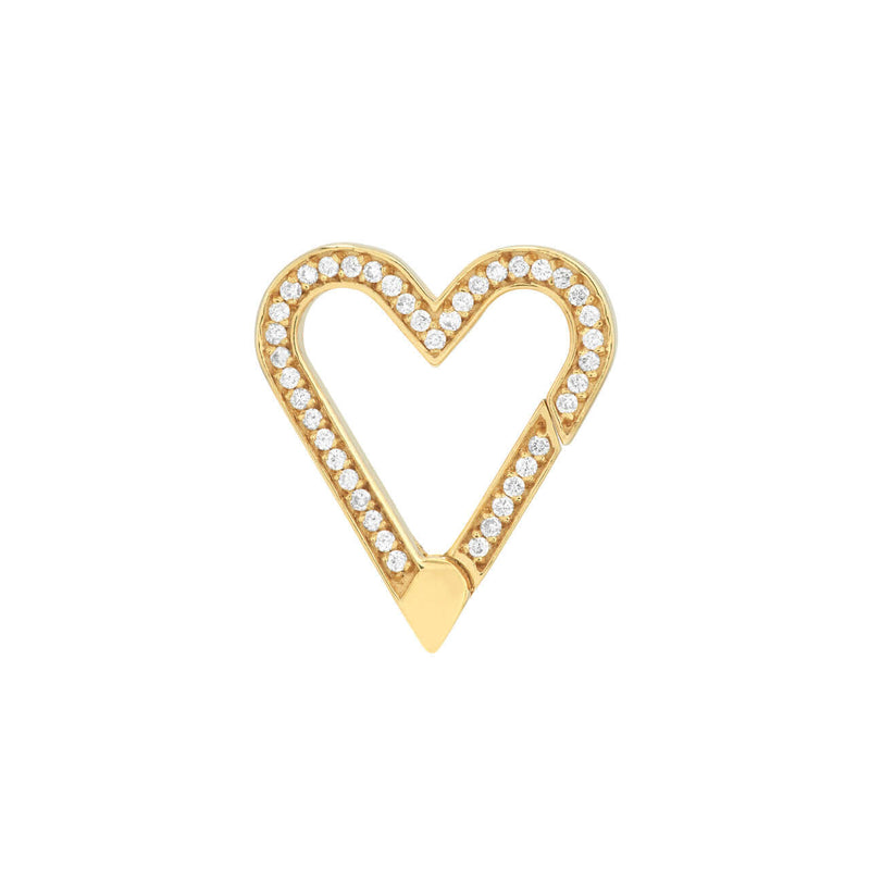 Diamond Heart Lock Necklace | Lisa Robin