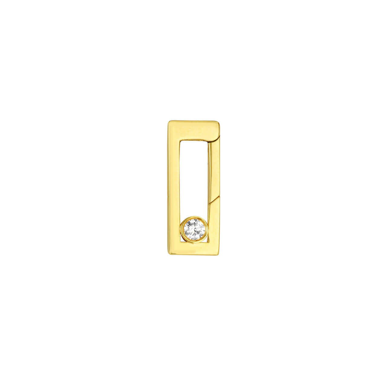 Rectangular Diamond Push Lock | Lisa Robin