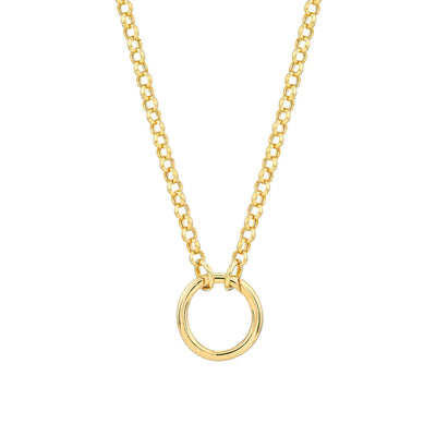 Shown in 19 MM * Round Push Lock Necklace | Lisa Robin