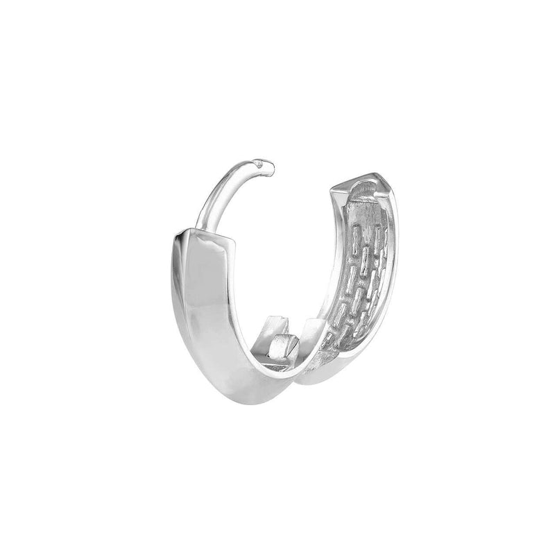 Knife Edge Gold Hoops | Lisa Robin