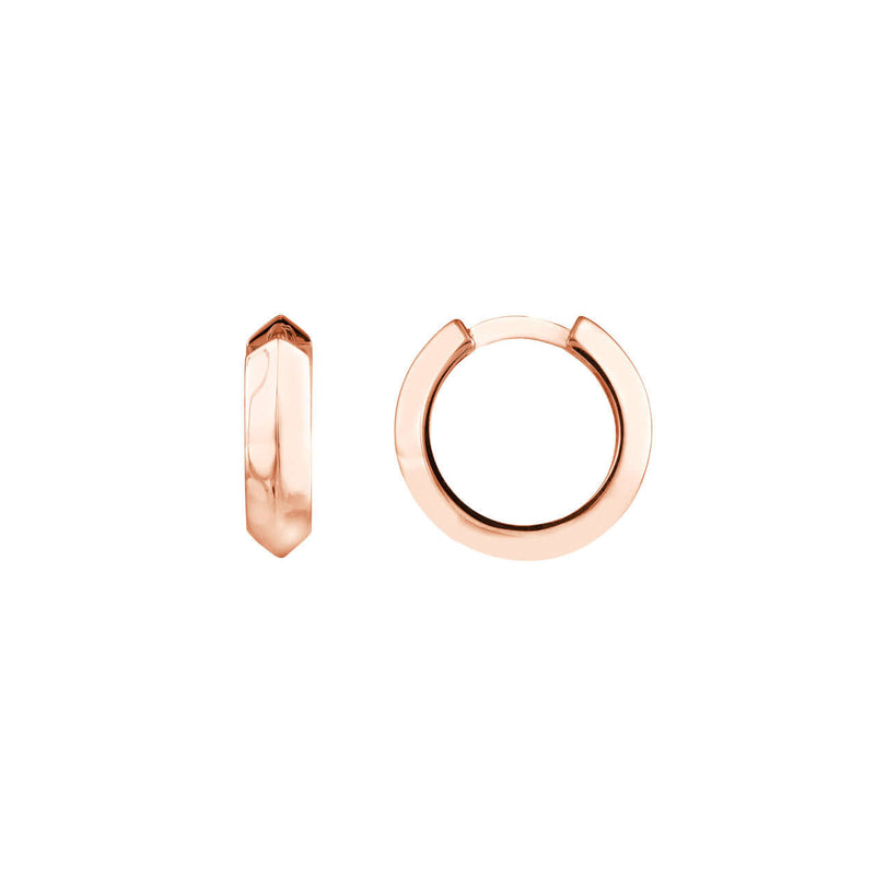 Knife Edge Gold Hoops | Lisa Robin