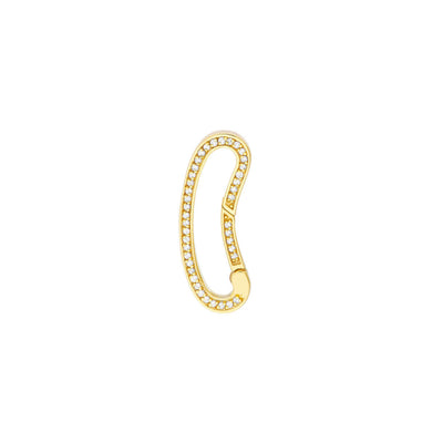 Diamond Bean Shape Lock Necklace | Lisa Robin