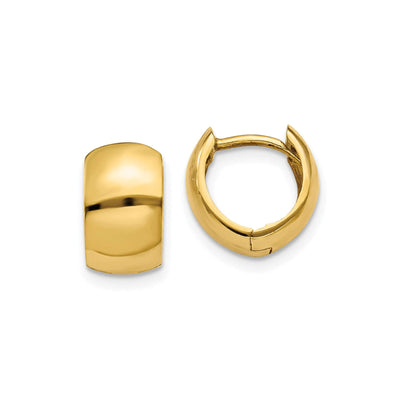 Extra Chunky Gold Huggie Hoop Earrings | Lisa Robin