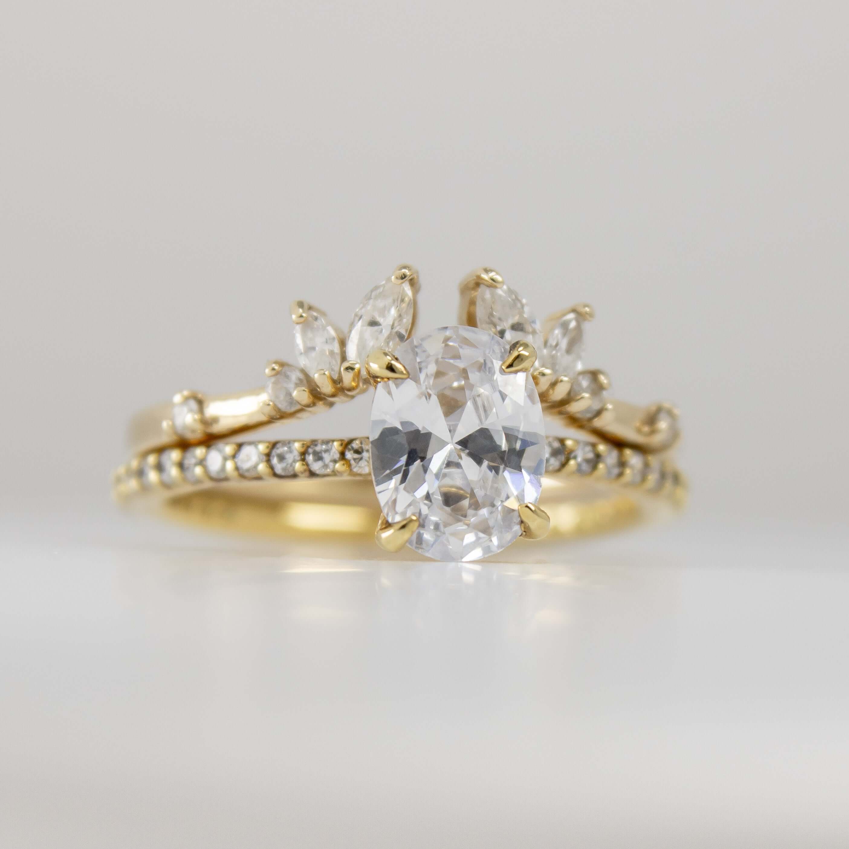 The Claire Marquise Diamond Open Wedding Ring - Lisa Robin