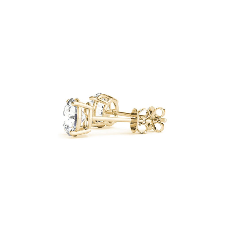 Diamond Stud Earrings Four Prong - Lisa Robin