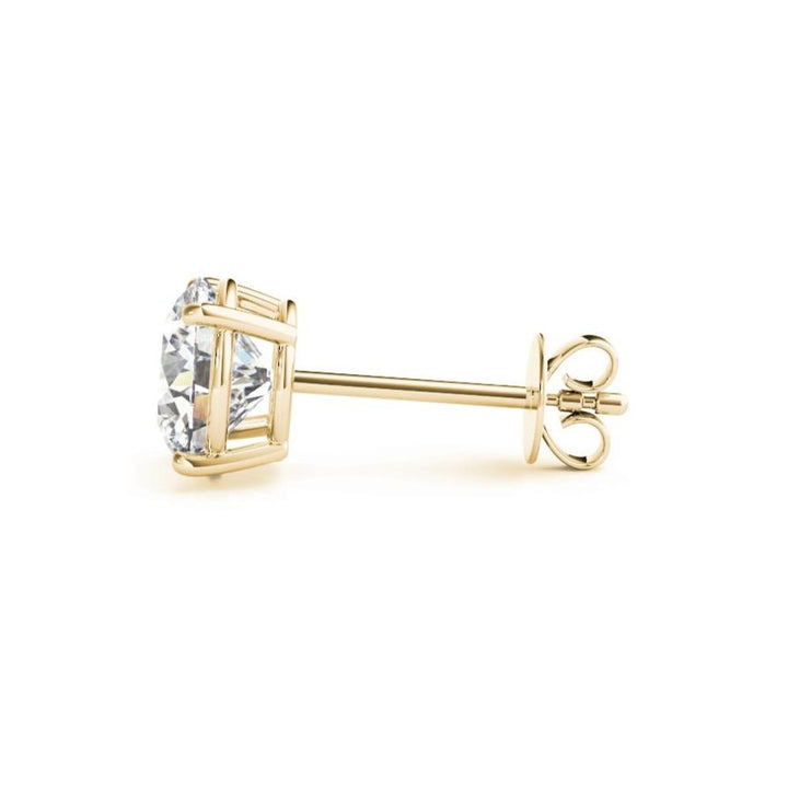 [PRIMAUTE] IU着用☆ROUND DROP RING-B Earrings 全3色 Lab Diamond Stud Earrings Four Prong |Lisa Robin