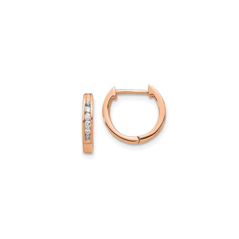 Small Diamond Hoop Earrings - Lisa Robin