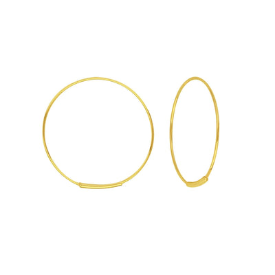 Endless 14K Gold Hoops | Lisa Robin#size_40mm