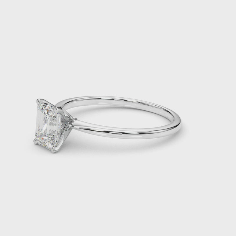 Shown in 1.0 Carat * The Allison Solitaire Engagement Ring | Lisa Robin