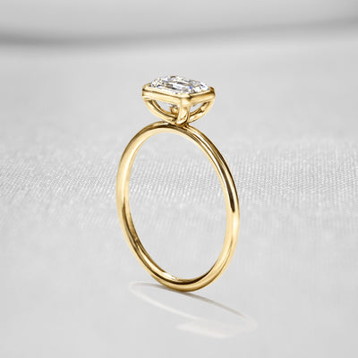 The Nova East West Bezel Diamond Engagement Ring - Lisa Robin