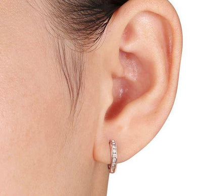 Small Diamond Hoop Earrings - Lisa Robin